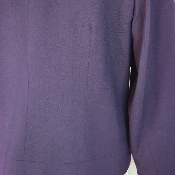 Vintage Talbots Purple 100% Wool Blazer | Made in USA | Size 14 - Picture 8 of 10